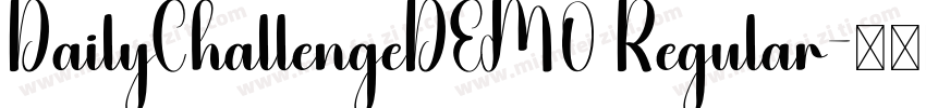 DailyChallengeDEM0 Regular字体转换